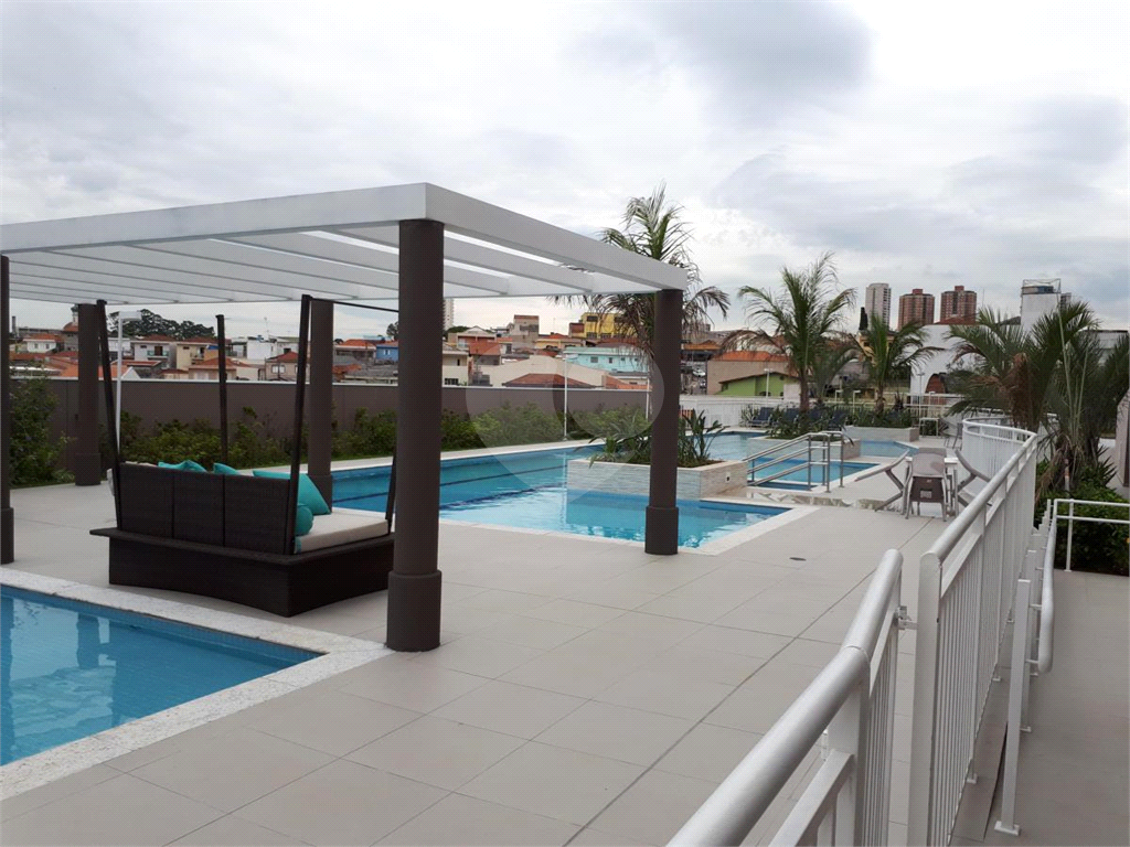 Apartamento moderno no Anália Franco de 55m2  mobiliado, com 2 quartos sendo 1 suíte, varanda, 1 vag