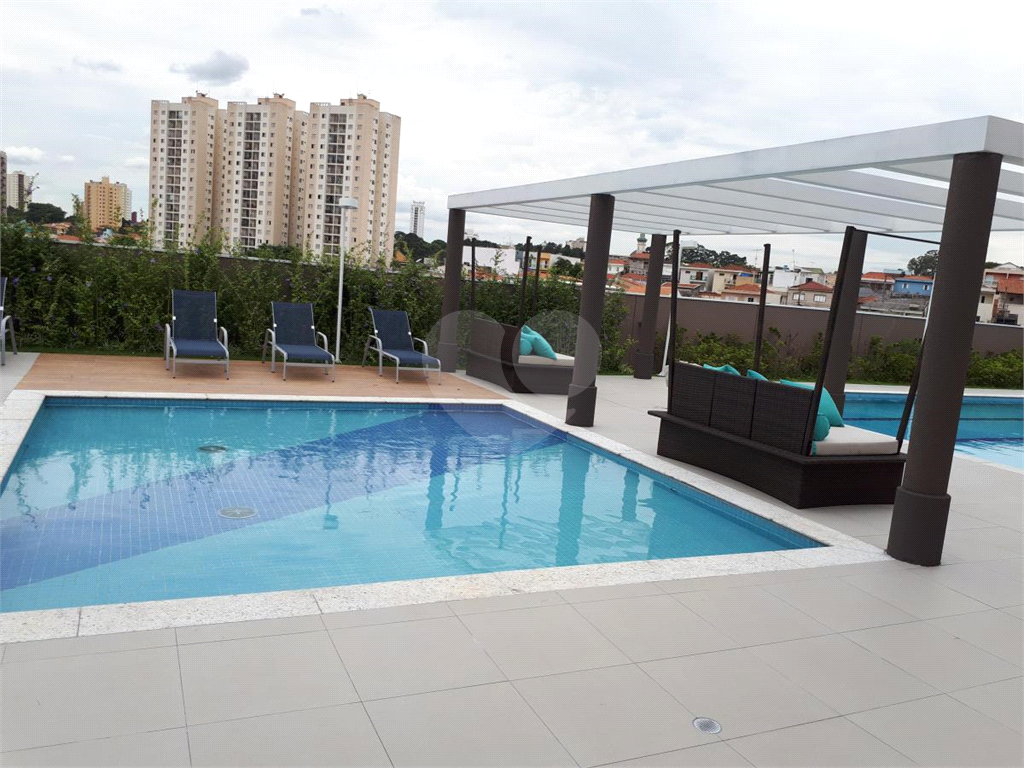 Apartamento moderno no Anália Franco de 55m2  mobiliado, com 2 quartos sendo 1 suíte, varanda, 1 vag