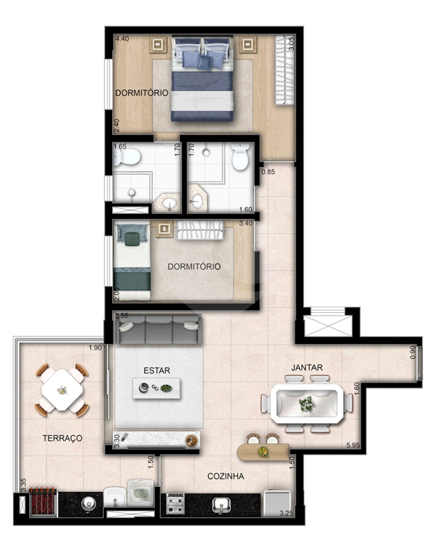 Apartamento à venda com 2 quartos, 70m² - Foto 23