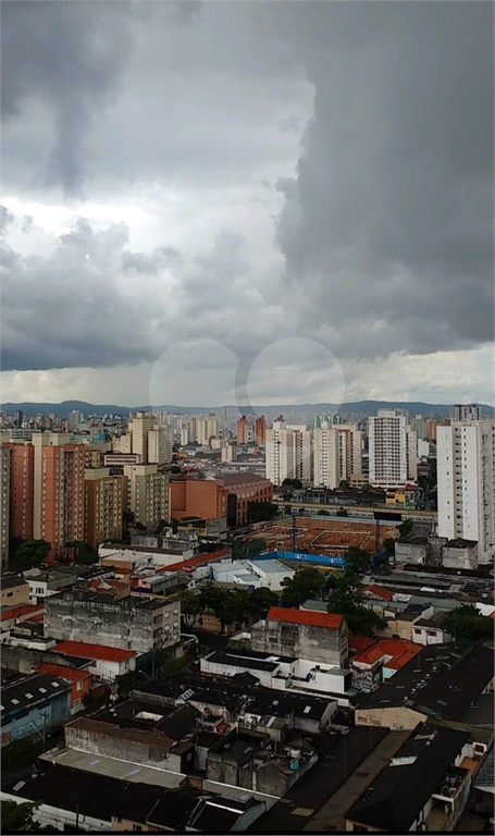Apartamento no Cambuci, de 46m2  com 1 dormitório, cozinha com armários, sala com varanda e 1 vaga 