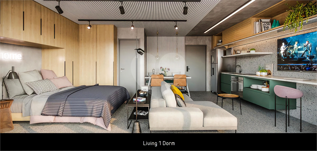 Apartamento na República de 49m2 na planta c 1 dormitório, 1 banheiro e com data para setembro/23 