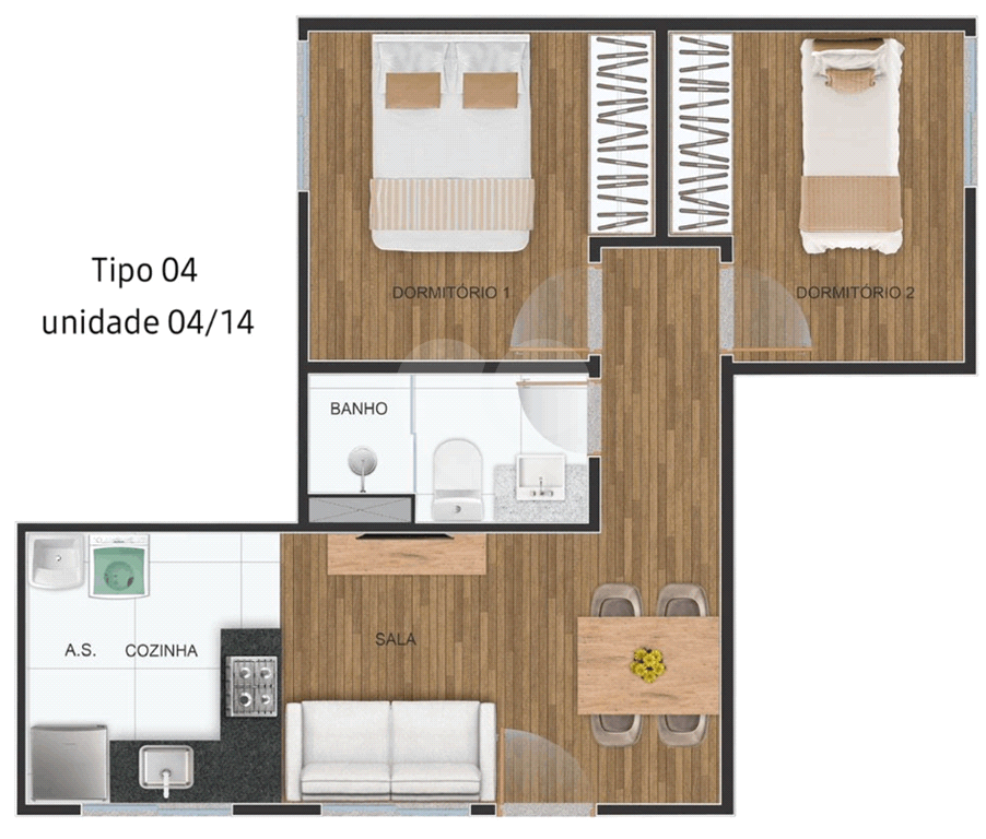 APARTAMENTO em CASA VERDE