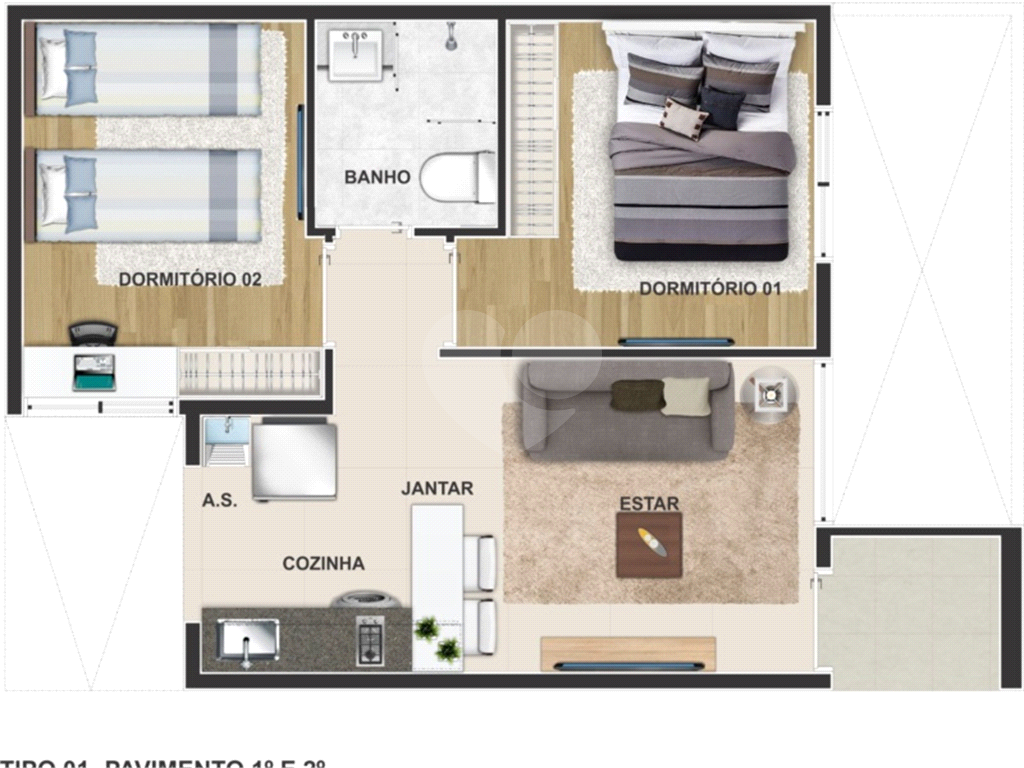 Apartamento com 2 quartos para venda na Casa Verde - São Paulo