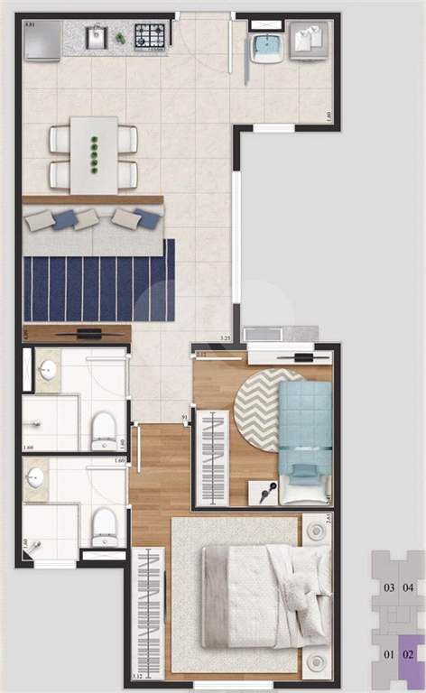 Apartamento, 2 quartos, 44 m² - Foto 25