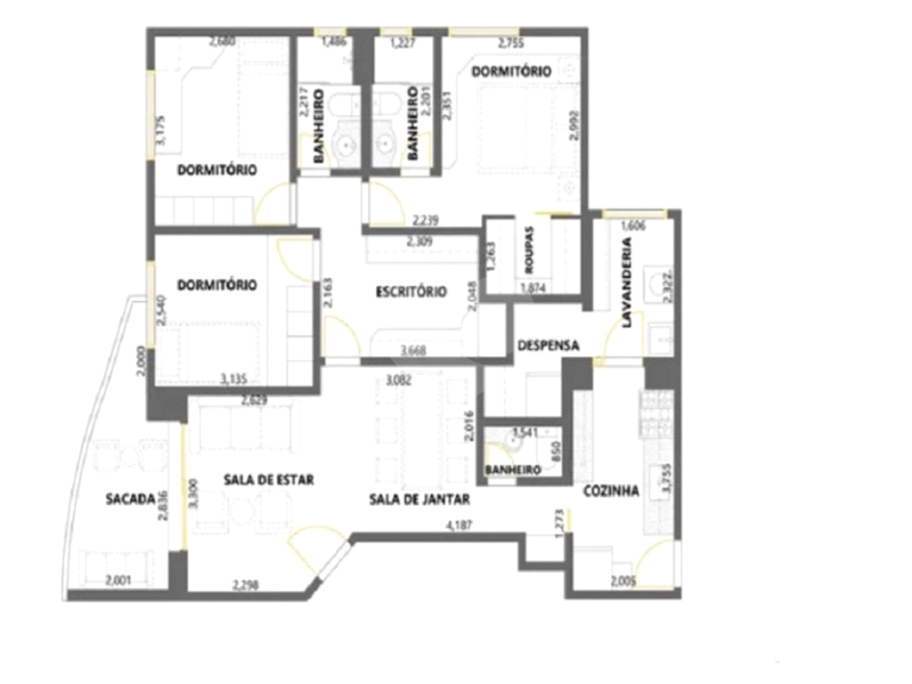Apartamento À Venda - Em Perdizes - 2 suítes c/ 97m² e 2 vagas