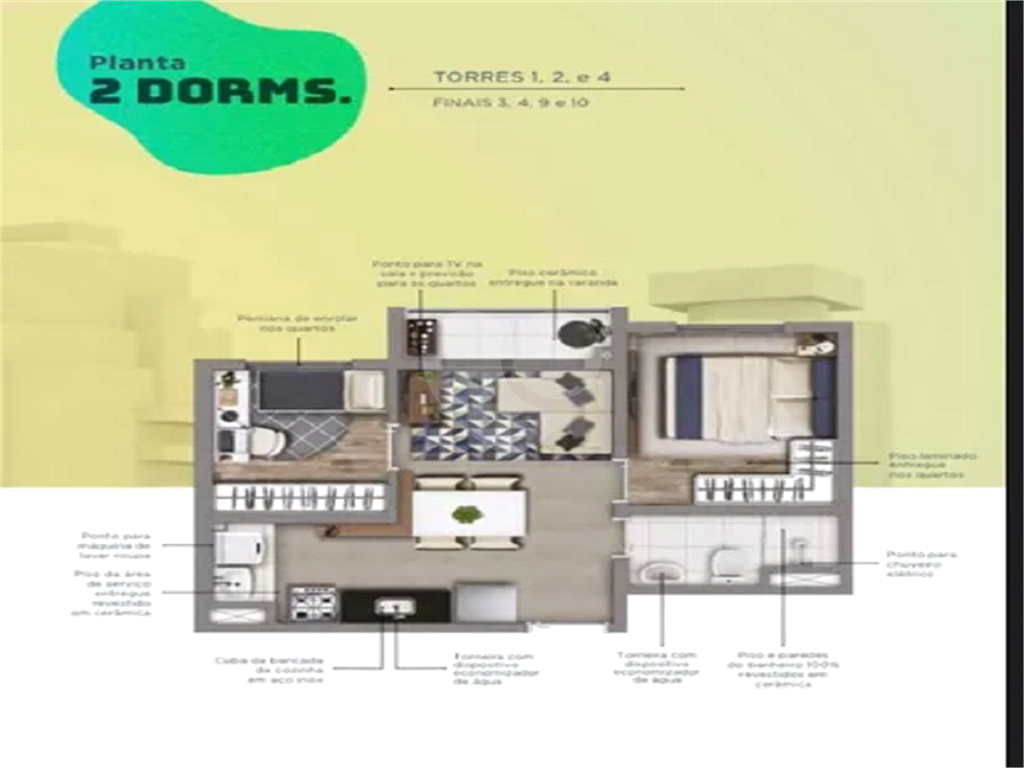 Apartamento 37 M2  na Mooca com 2 dormitórios , 1 banheiro e1  vaga de Garagem 