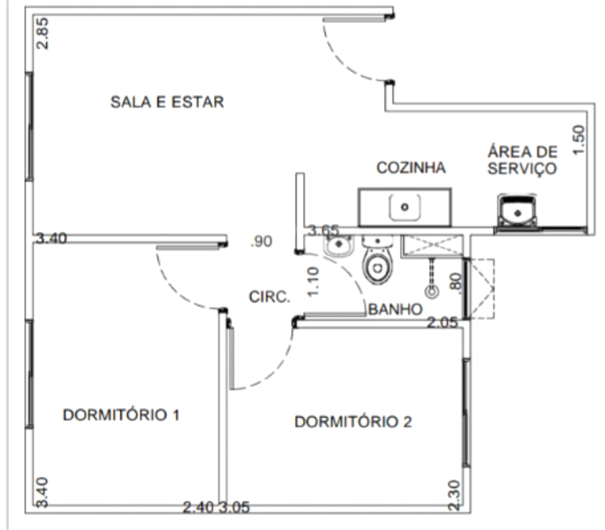 Apartamento à venda com 2 quartos, 38m² - Foto 9