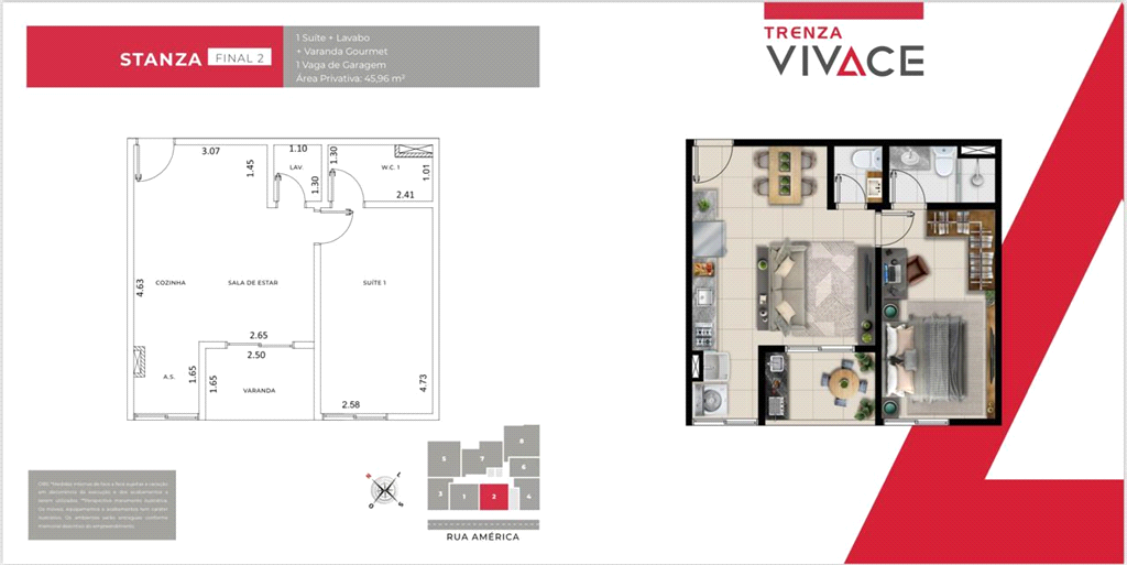 Apartamento à venda com 1 quarto, 45m² - Foto 12