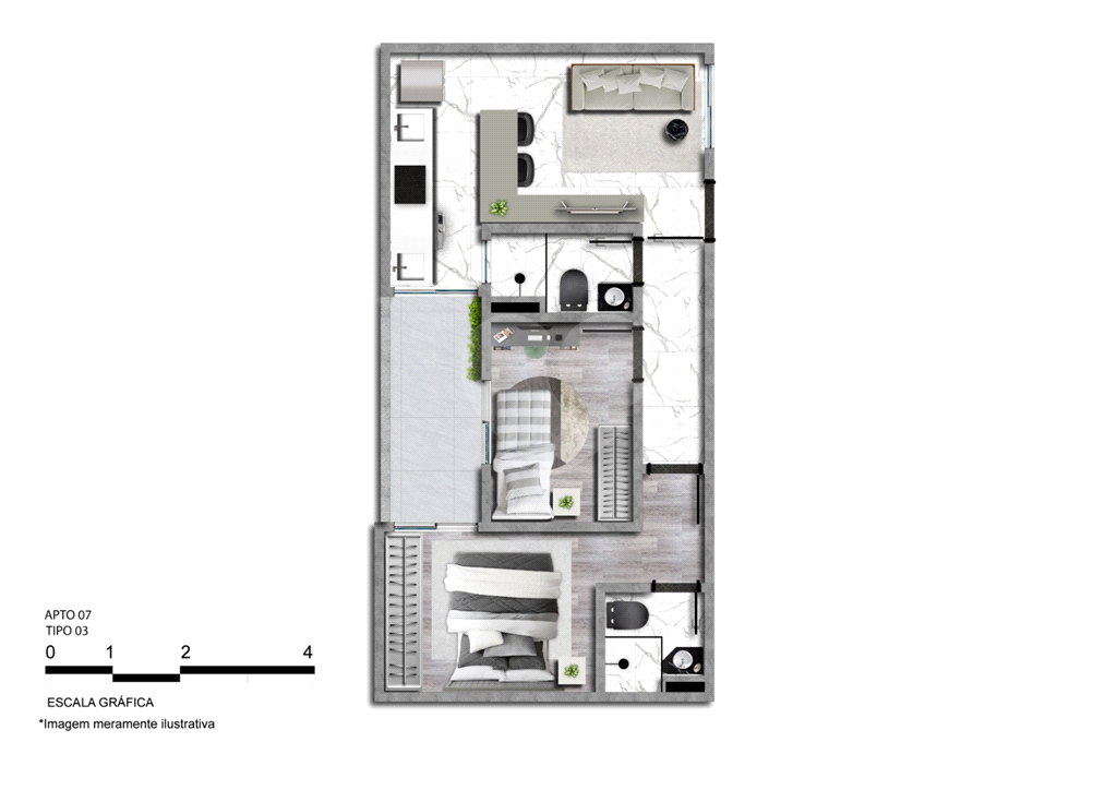 Apartamento à venda com 2 quartos, 38m² - Foto 13