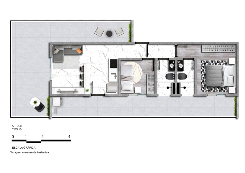 Apartamento à venda com 2 quartos, 38m² - Foto 5