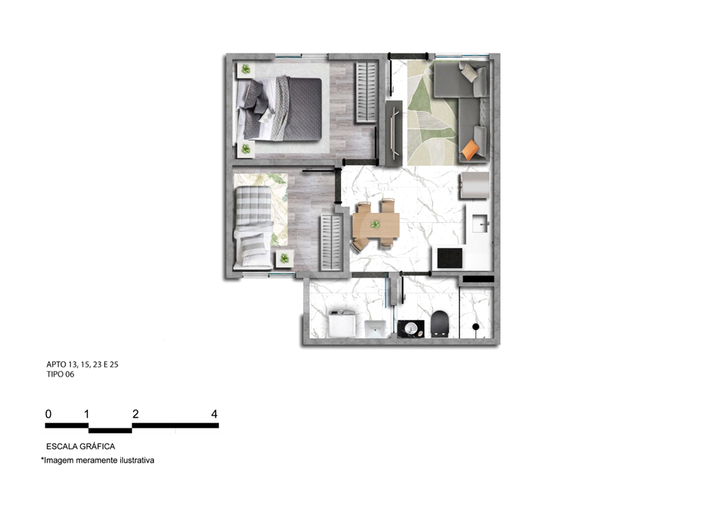 Apartamento à venda com 2 quartos, 38m² - Foto 14