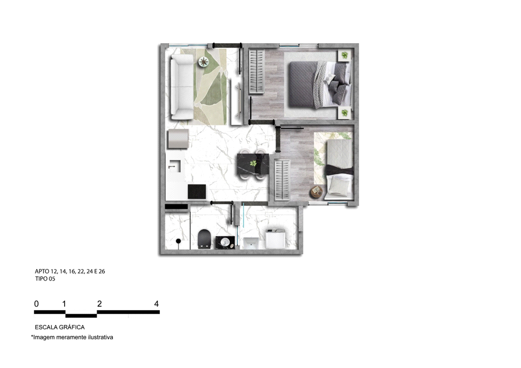 Apartamento, 2 quartos, 38 m² - Foto 10