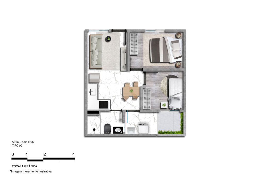 Apartamento, 2 quartos, 38 m² - Foto 14
