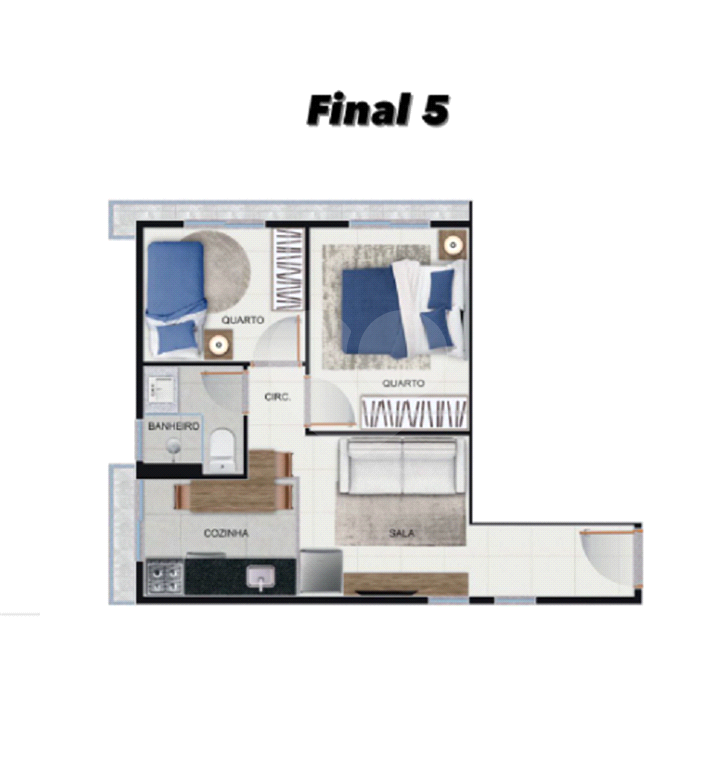 Vende-se apartamento com 2 dormitórios a 300 metros do metrô