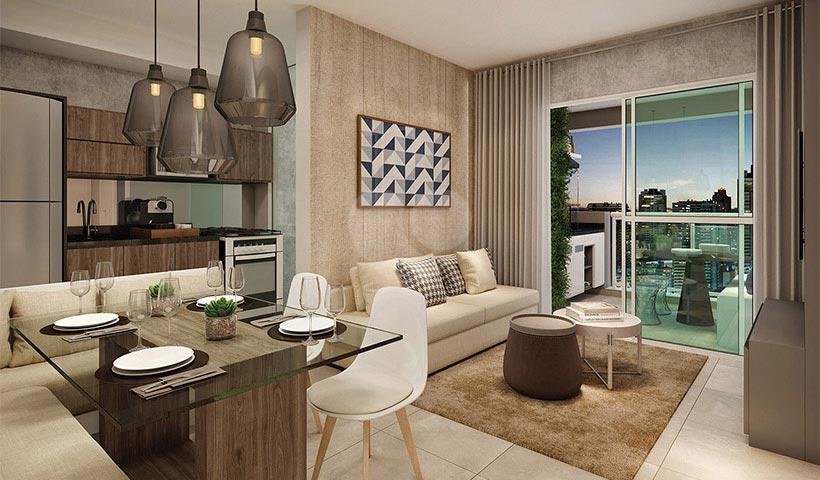Living do Apto 65M