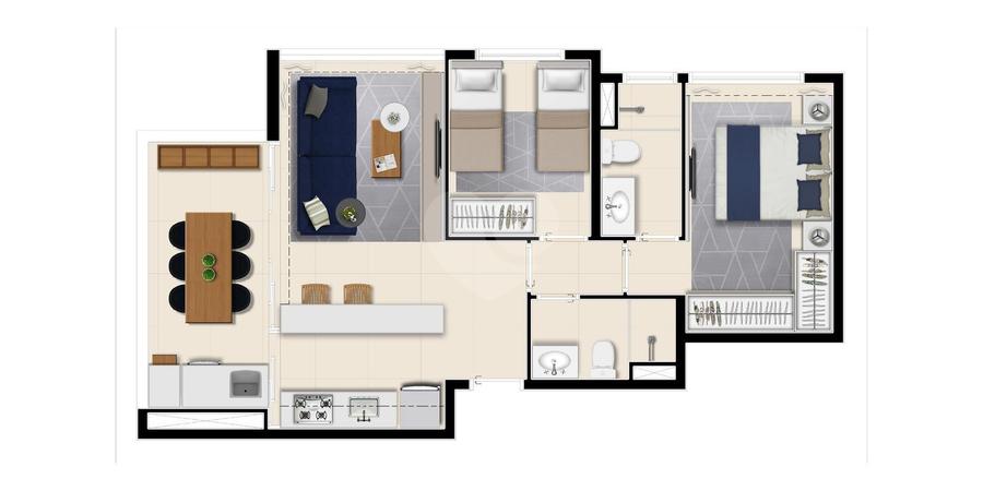 Planta 67m²