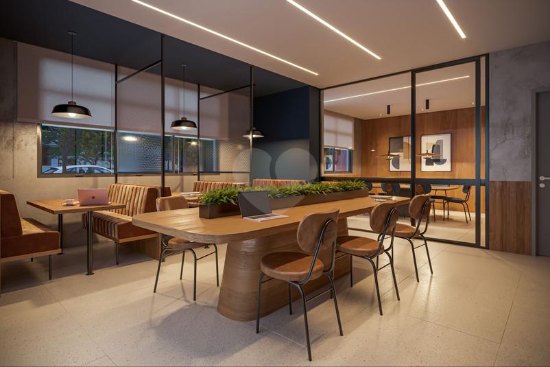 Coworking com sala de reunião