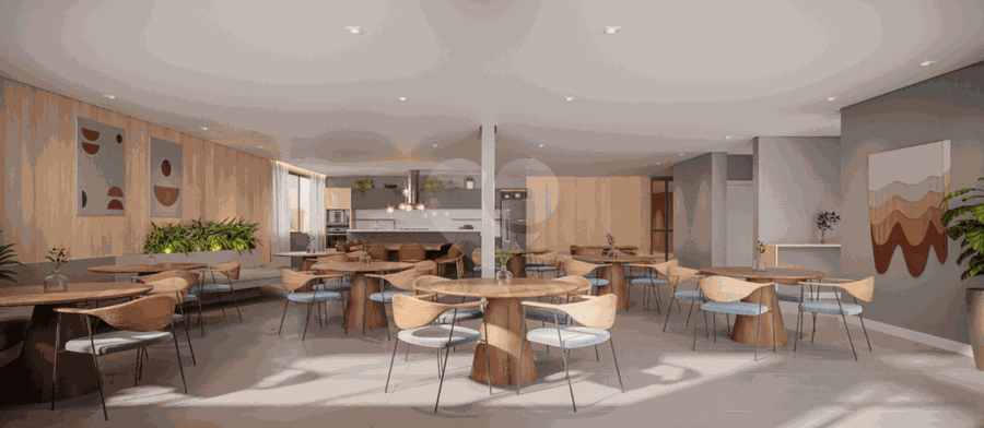 Salão de Festas com Espaço Gourmet