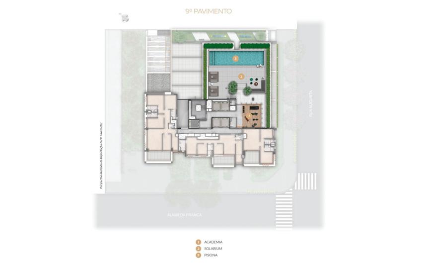 Implantação 9º Pavimento 