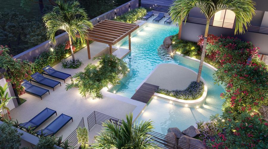Piscina imagem áerea
