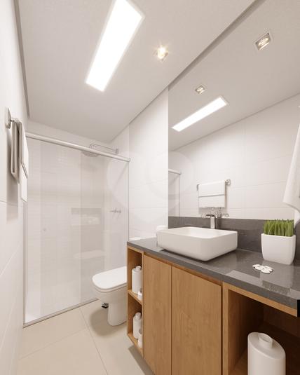 Suíte - Banho - ap. 56m²