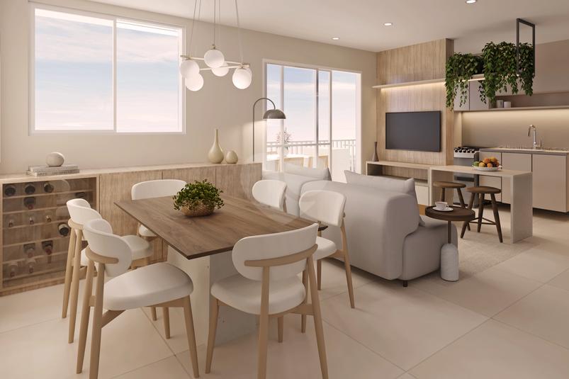 Living ampliado 52m² - finais-1-2 - 2 dorms - 1 suíte 