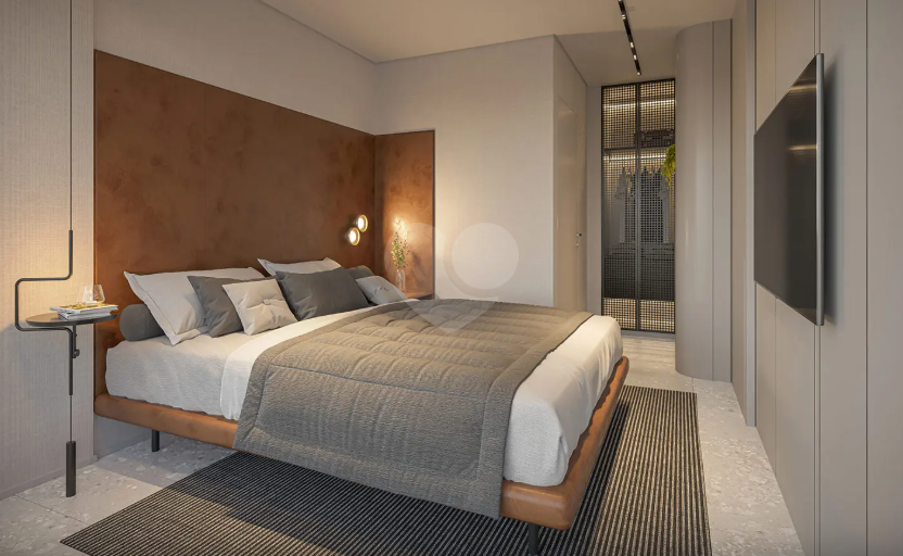 Perspectiva da suíte 31m²