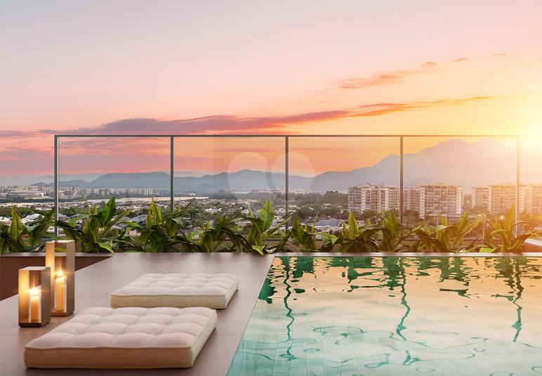 Terraço da Cobertura - Modelo com 3 suítes