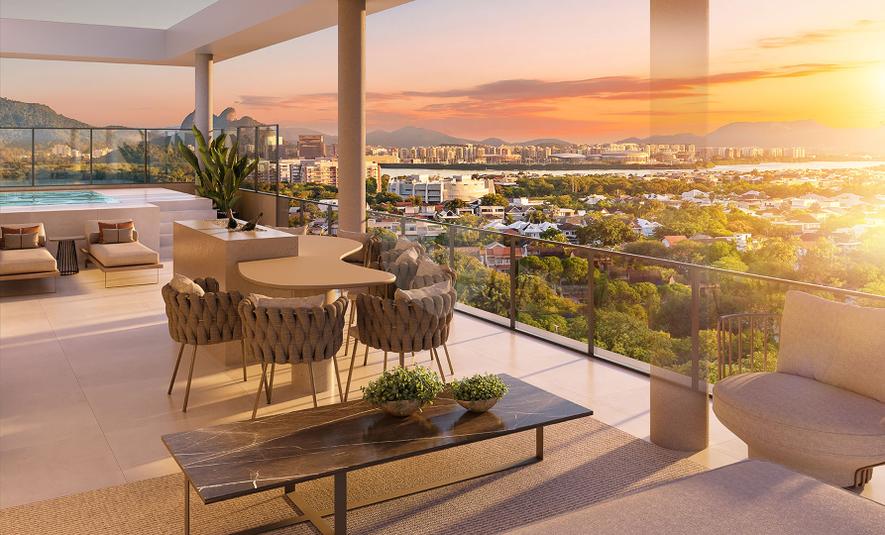 Terraço da Cobertura - Modelo com 3 suítes