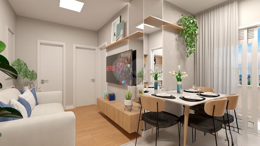 Living Tipo B e C - ap. 40,98m²