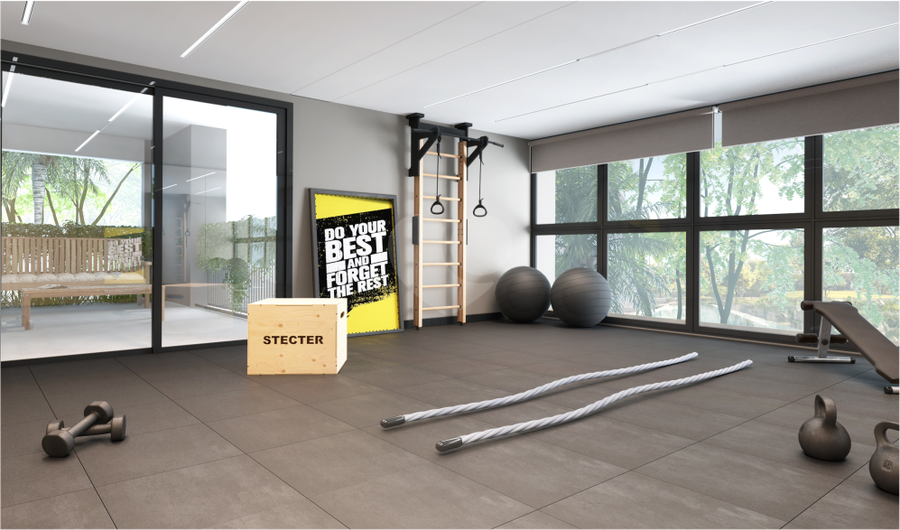 Fitness com lounge