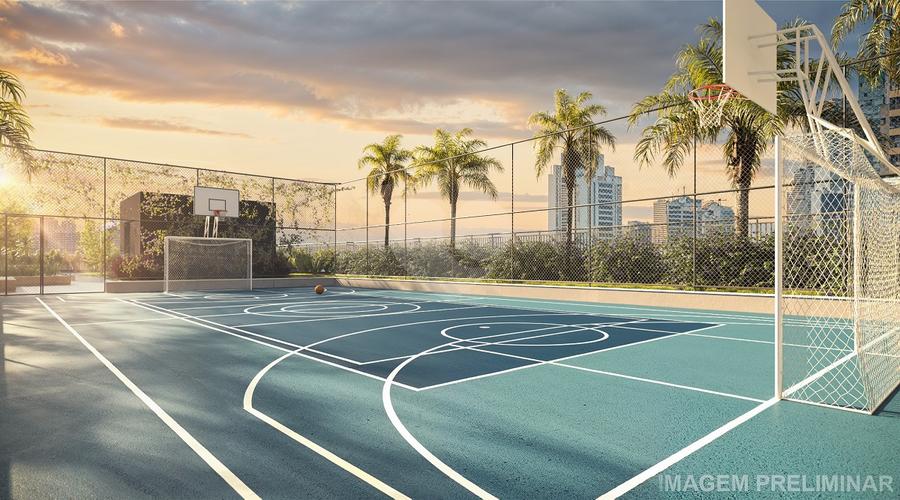 Quadra Recreativa com marcação para pickleball