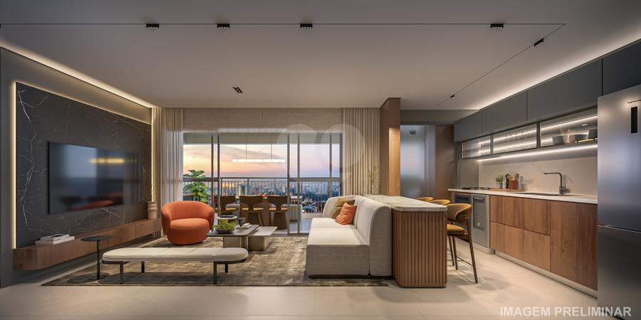 Living 89m² opção ampliada