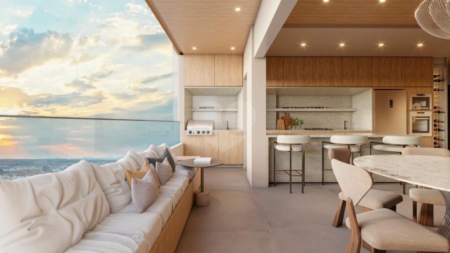 Varanda Integrada com living