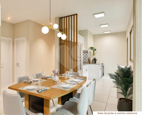 Apartamento cobertura decorado