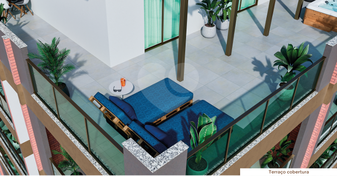 Apartamento cobertura decorado