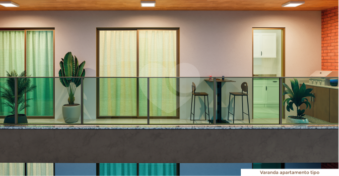 Apartamento tipo decorado