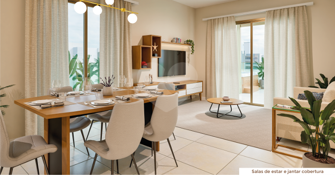 Apartamento cobertura decorado