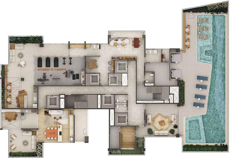 Implantação - Andar Lazer