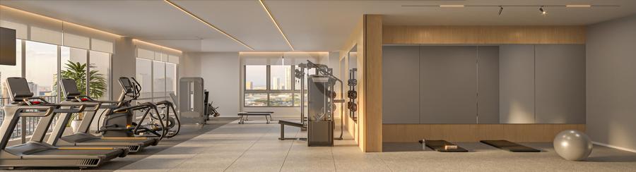 Fitness com Sala Multifuncional