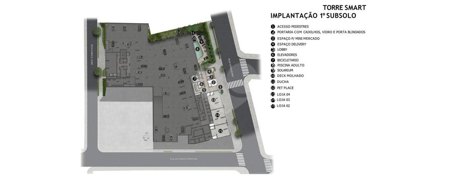 Implantação 1º Subsolo