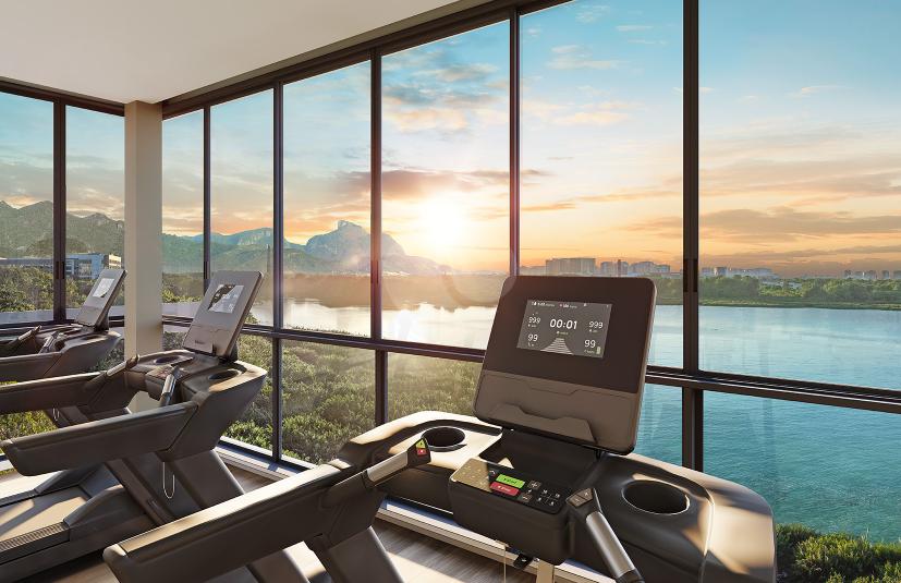 Academia com Vista para a Lagoa de Jacarepaguá