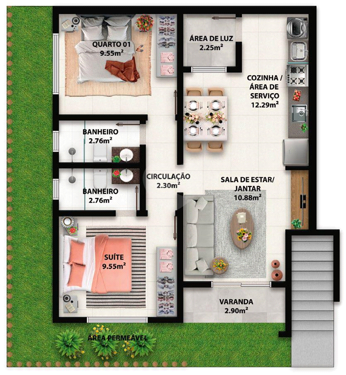 Venda Apartamento Porto Seguro Taperapuan REO1031341 14