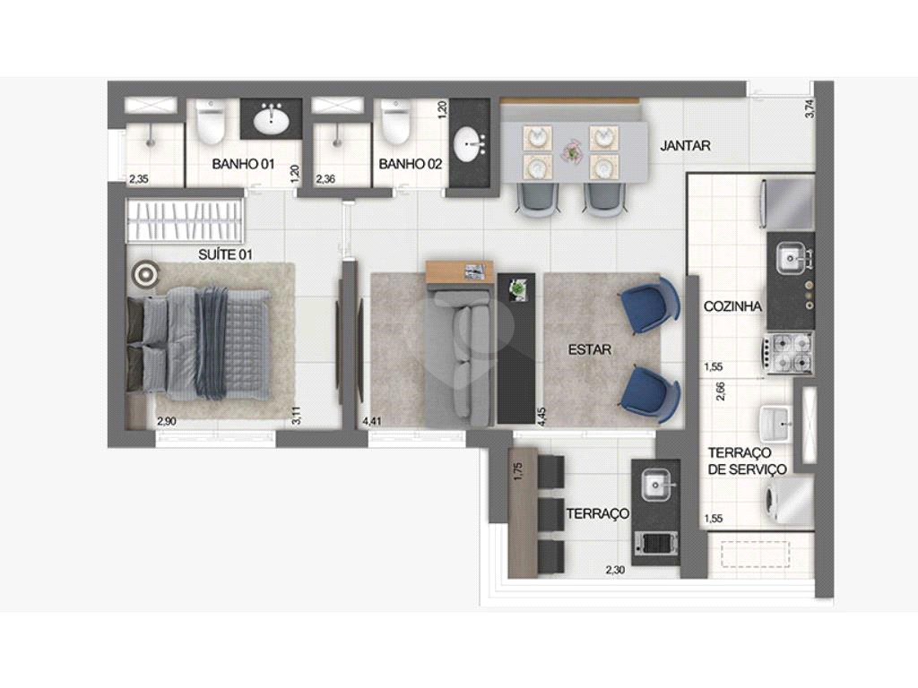 Venda Apartamento São Paulo Moema REO1039015 24