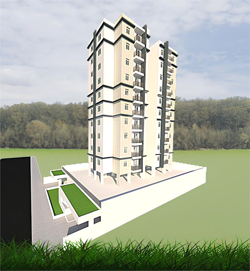 projeto pode ser adpatdo para duas torres com aptos de 56 mts²