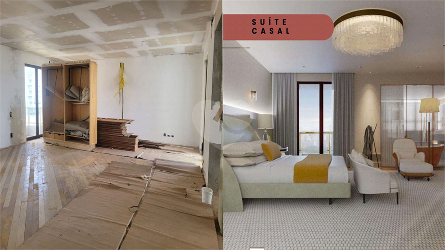 Sugestão "antes e depois" para decoração