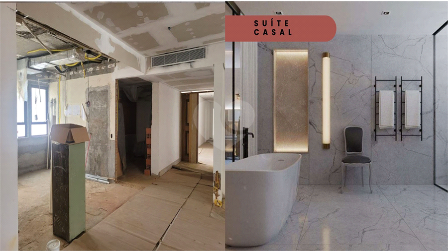 Sugestão "antes e depois" para decoração