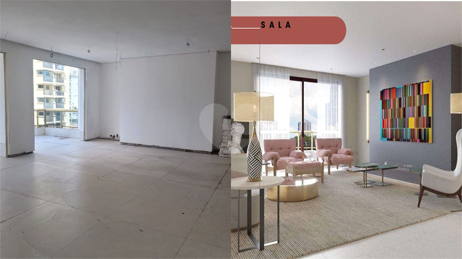 Sugestão "antes e depois" para decoração