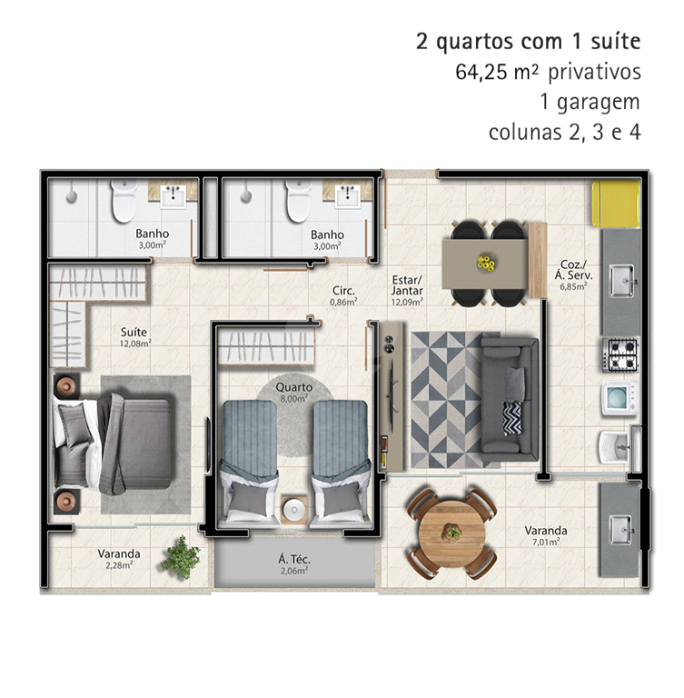 Venda Apartamento Vitória Jardim Camburi REO617438 6