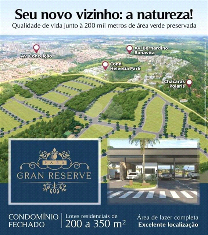 Venda Terreno Indaiatuba Loteamento Park Gran Reserve REO708291 15